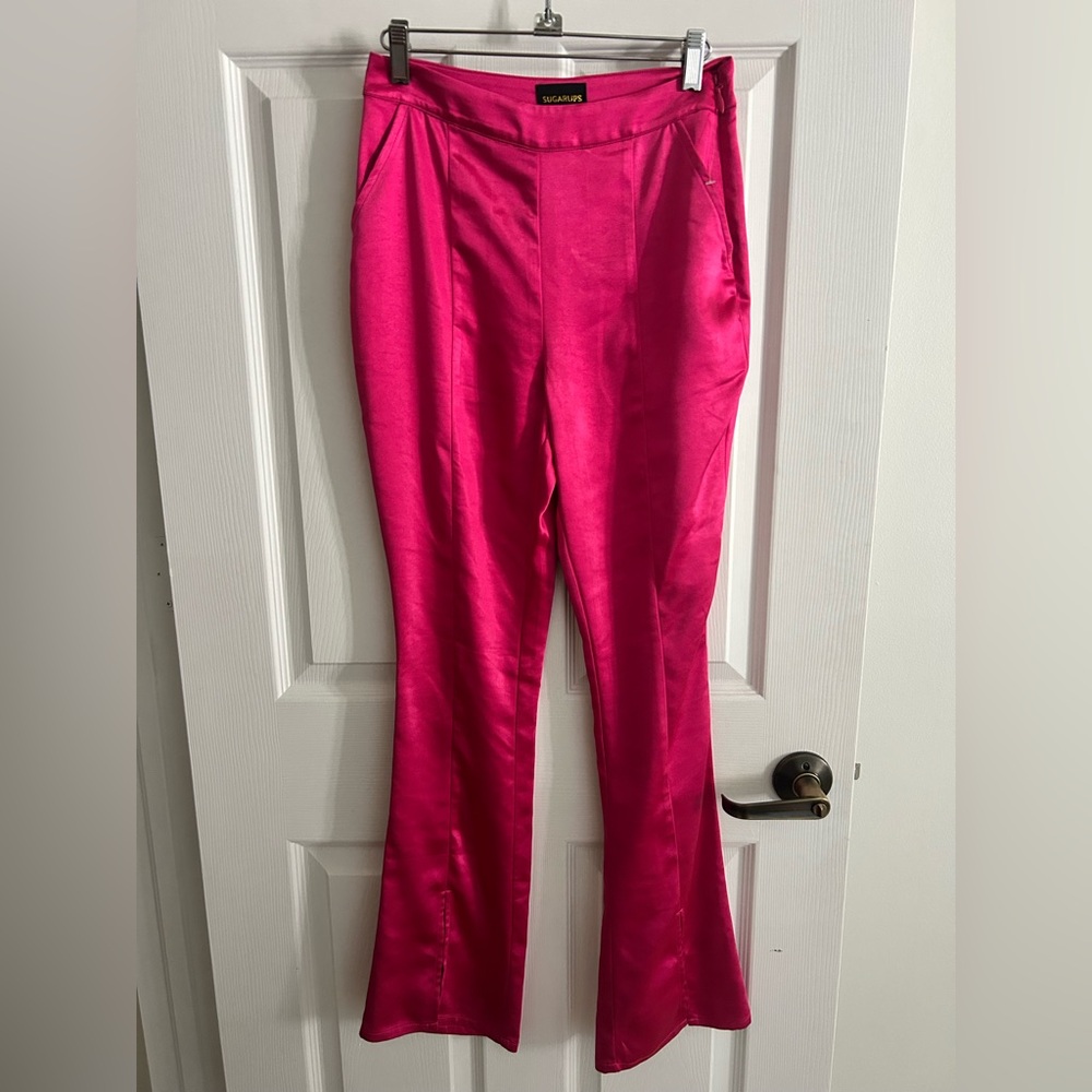 Sugar lips Elegant Pink Women's Pants